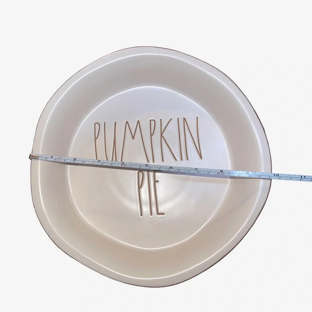 NEW RAE DUNN Pumpkin Pie Deep Dish Artisan Collection RARE Holidays Fall - Picture 3 of 4